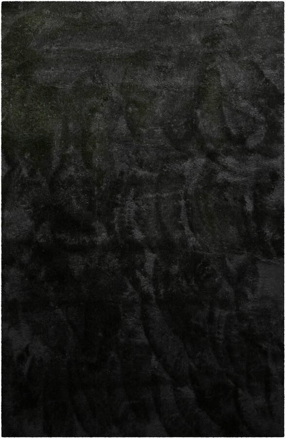 Homie Living Lulu Hoogpolig vloerkleed 140x200 cm zwart