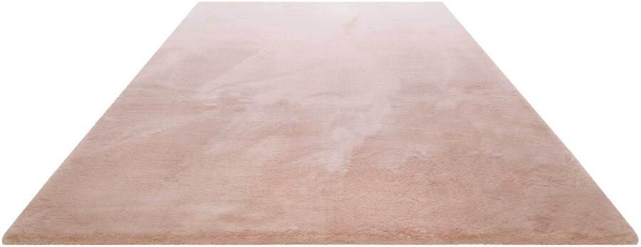 Homie Living Vita Hoogpolig vloerkleed 150 cm rond roze