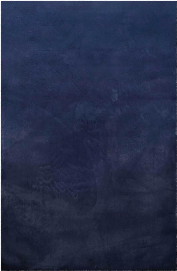 Homie Living Vita Hoogpolig vloerkleed 200x290 cm donkerblauw