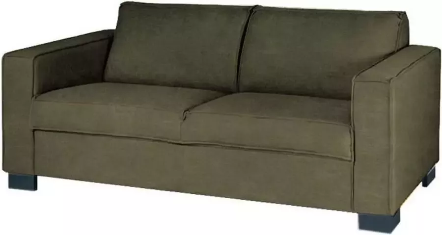 HomingXL 3-zits bank Shuffle leer Dalton groen 14 1 85 mtr breed
