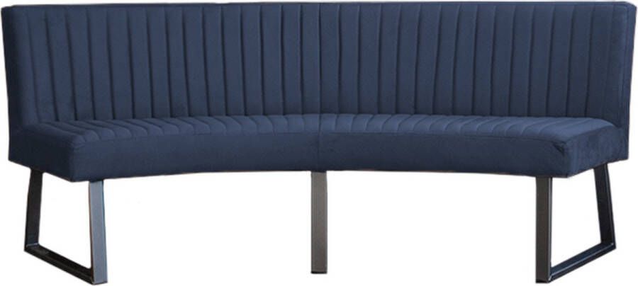 HomingXL Eetkamerbank Hengelo geschikt voor ovale tafel 200 cm stof Element blauw 13