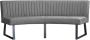 HomingXL Eetkamerbank Hengelo geschikt voor ovale tafel 200 cm stof Element cementgrijs 23 - Thumbnail 1