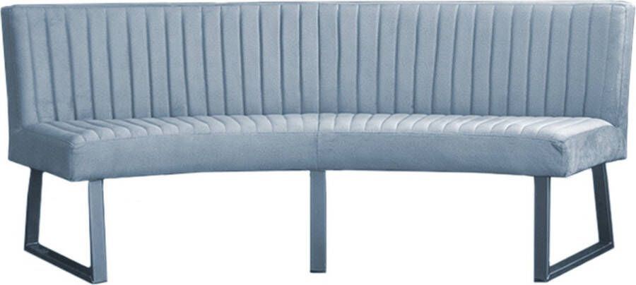 HomingXL Eetkamerbank Hengelo geschikt voor ovale tafel 200 cm stof Element lichtblauw 16