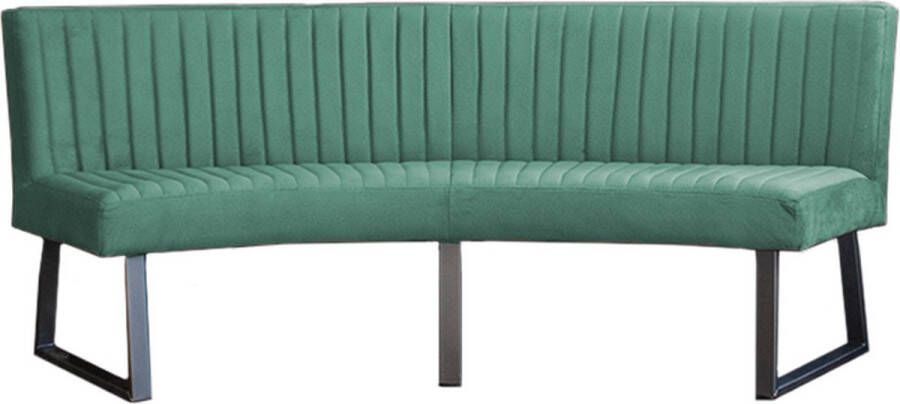 HomingXL Eetkamerbank Hengelo geschikt voor ovale tafel 200 cm stof Element turquoise 15