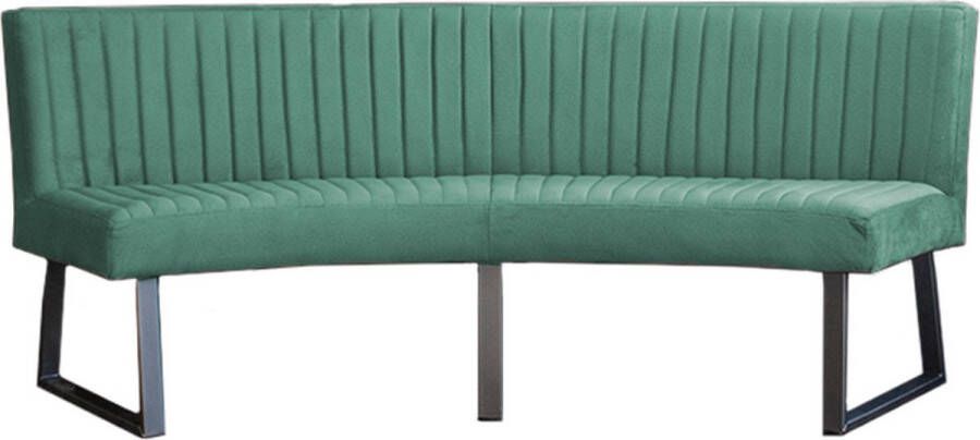 HomingXL Eetkamerbank Hengelo geschikt voor ovale tafel 240 cm stof Element turquoise 15