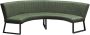 HomingXL Eetkamerbank Hengelo geschikt voor ronde tafel 150 cm lederlook Missouri groen 10 - Thumbnail 1