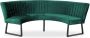 HomingXL Eetkamerbank Hengelo geschikt voor ronde tafel 150 cm stof Element bosgroen 20 - Thumbnail 1