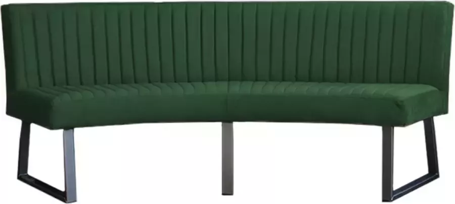 HomingXL Eetkamerbank Ovaal Geschikt voor ovale tafel 200 cm stof Element groen 12