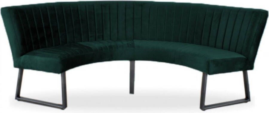 HomingXL Eetkamerbank Rondo Geschikt voor tafel 130 cm stof Element groen 12