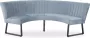 HomingXL Eetkamerbank Hengelo geschikt voor ronde tafel 130 cm stof Element lichtblauw 16 - Thumbnail 2