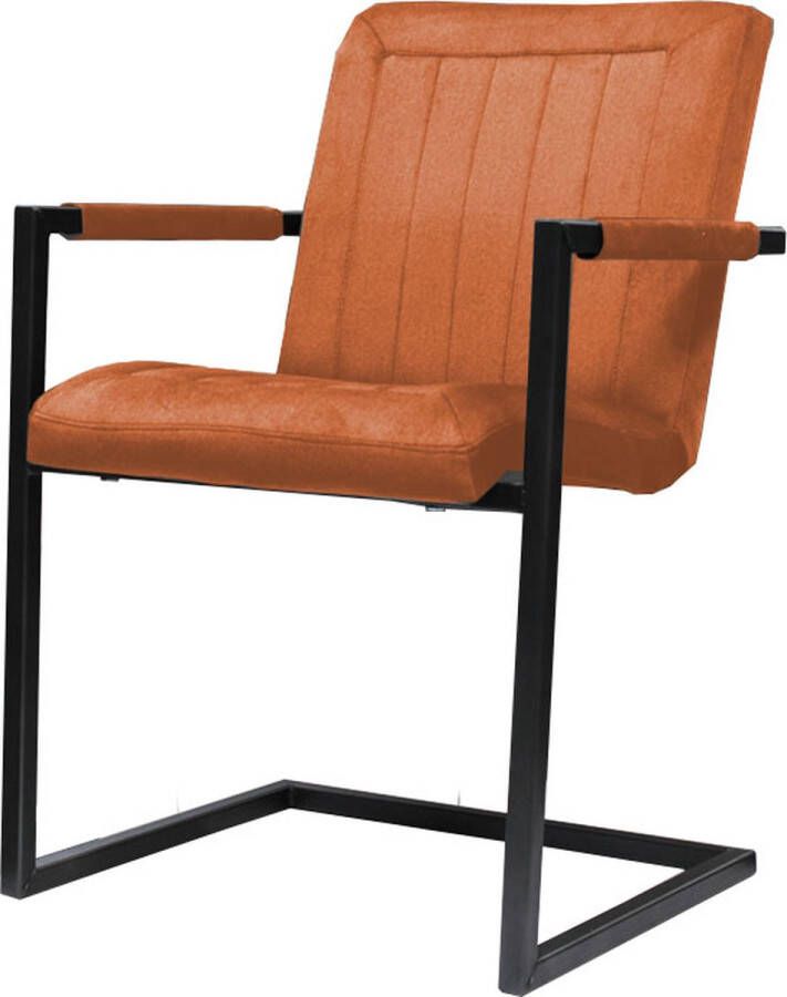 HomingXL Eetkamerstoel Lara met leuning stof Element koper 09