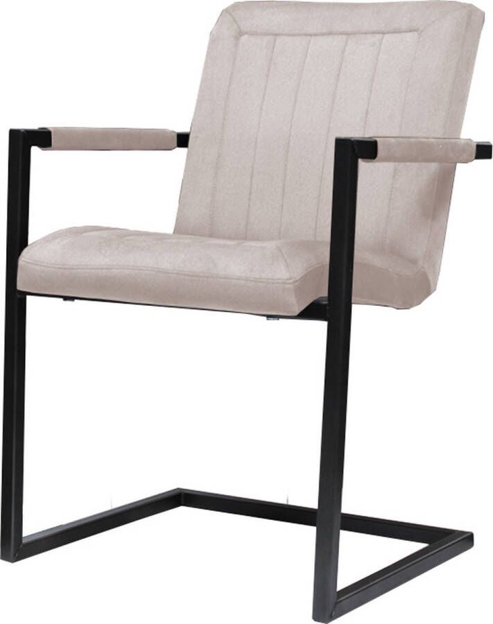 HomingXL Eetkamerstoel Lara met leuning stof Element zand 17