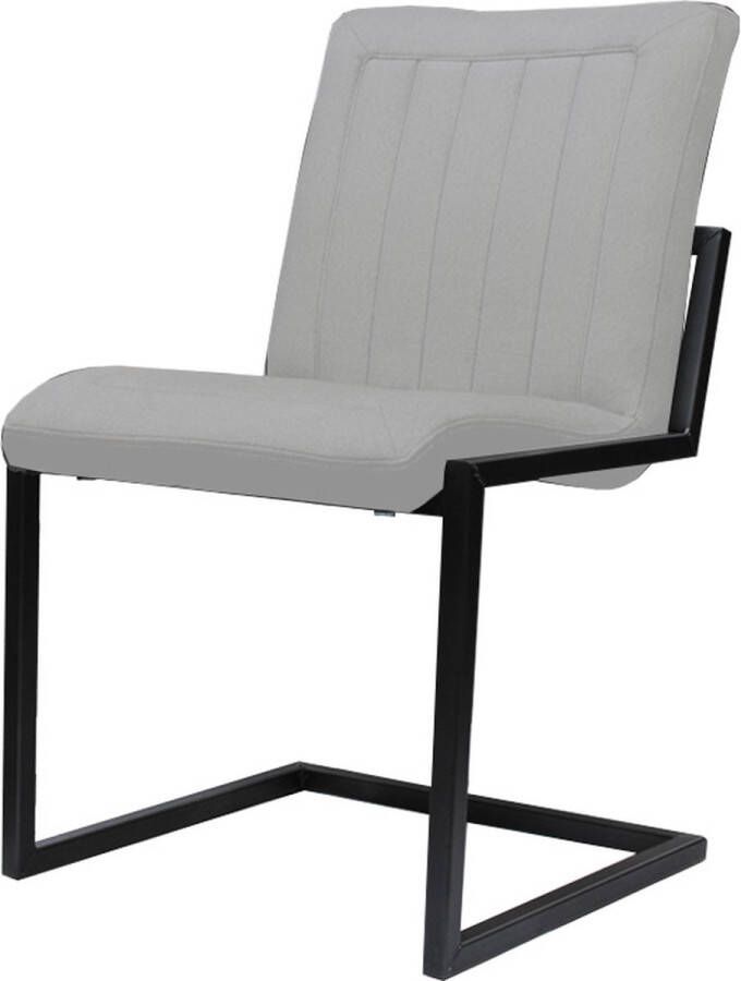 HomingXL Eetkamerstoel Lara stof Element lichtgrijs 04