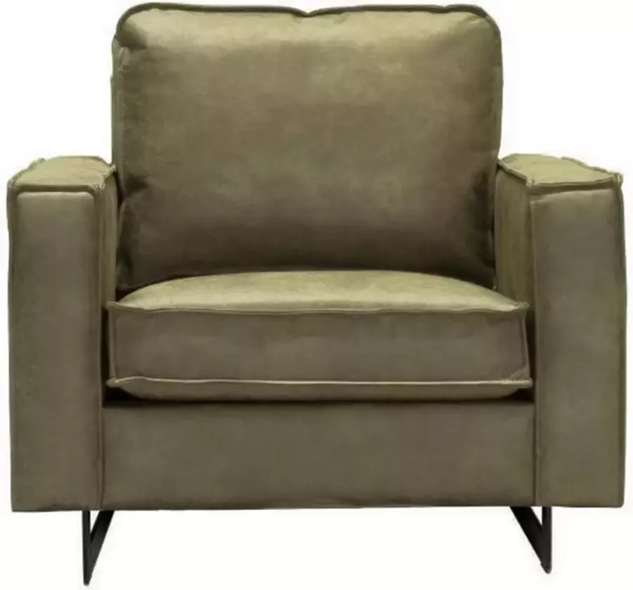 HomingXL fauteuil Riverdance 85 cm breed Leer groen