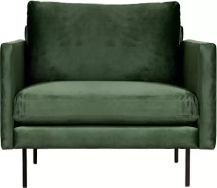 HomingXL Fauteuil Violet velours Brunei groen 45 80 cm breed