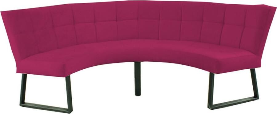 HomingXL Eetkamerbank Amsterdam geschikt voor tafel 150 cm stof Element fuchsia 19