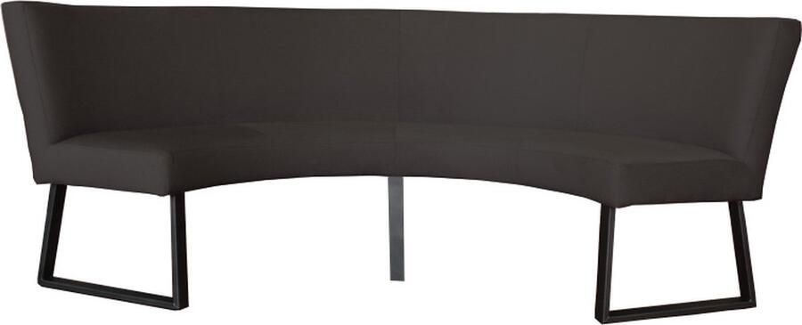 HomingXL Eetkamerbank Rotterdam geschikt voor tafel 150 cm stof Element antraciet 01