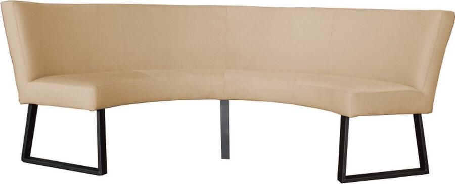 HomingXL Eetkamerbank Rotterdam geschikt voor tafel 130 cm stof Element beige 06