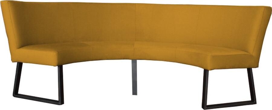 HomingXL Eetkamerbank Rotterdam stof Element goud 08 geschikt voor tafel 130 cm