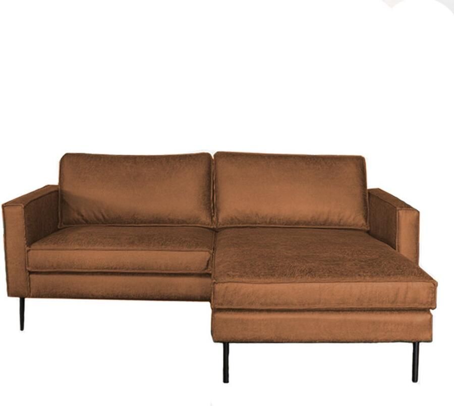 HomingXL Loungebank Frevo lederlook Missouri cognac 03 2 03 x 1 48 mtr