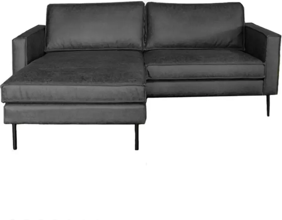 HomingXL Loungebank Frevo lederlook Missouri antraciet 09 2 03 x 1 48 mtr