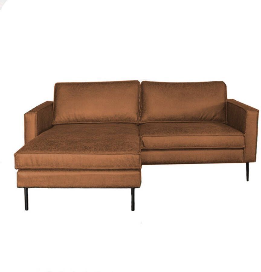 HomingXL Loungebank Frevo lederlook Missouri cognac 03 2 03 x 1 48 mtr