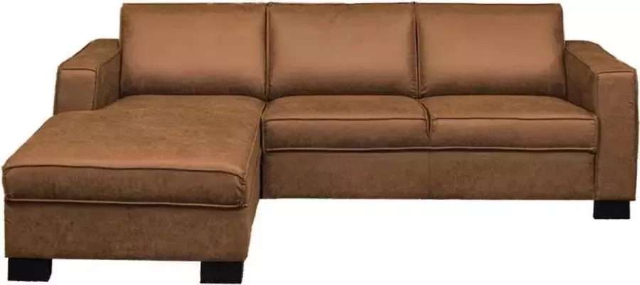 HomingXL Loungebank Shuffle links lederlook Missouri cognac 03 1 61 x 2 35 mtr breed