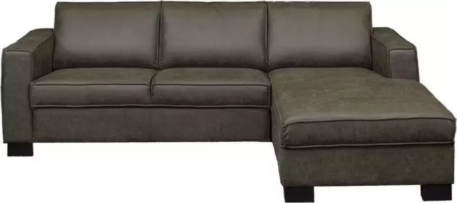 HomingXL Loungebank Shuffle rechts lederlook Missouri antraciet 02 2 35 x 1 61 mtr breed
