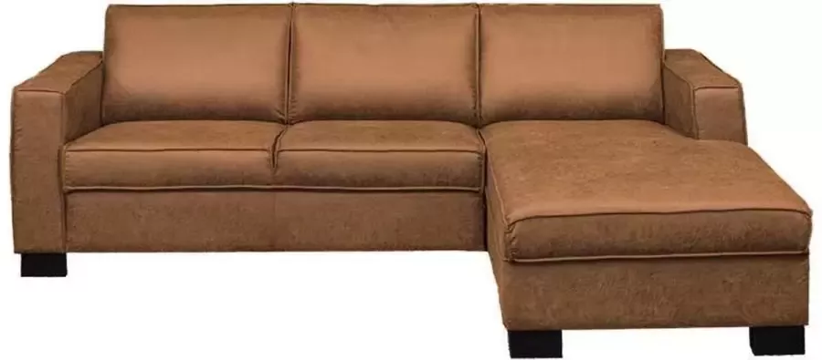 HomingXL Loungebank Shuffle rechts lederlook Missouri cognac 03 2 35 x 1 61 mtr breed