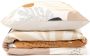 Homla Blom katoenen beddengoed van katoen zacht comfortabel beddengoed deken donzig dekbed beddengoed voor bank bed minimalistisch kleur beige 220 x 200 cm - Thumbnail 1