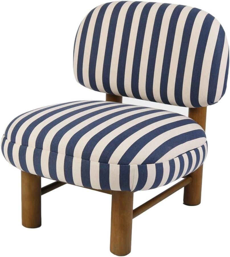 Homla Armchair LUMEN Blue white 64x69.5x77 cm 741104