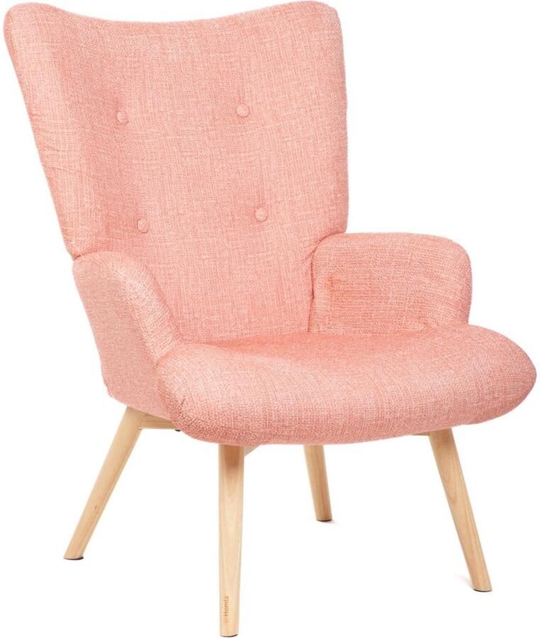 Homla Armchair MOSS POP in Fabric Pink 72x73x96cm