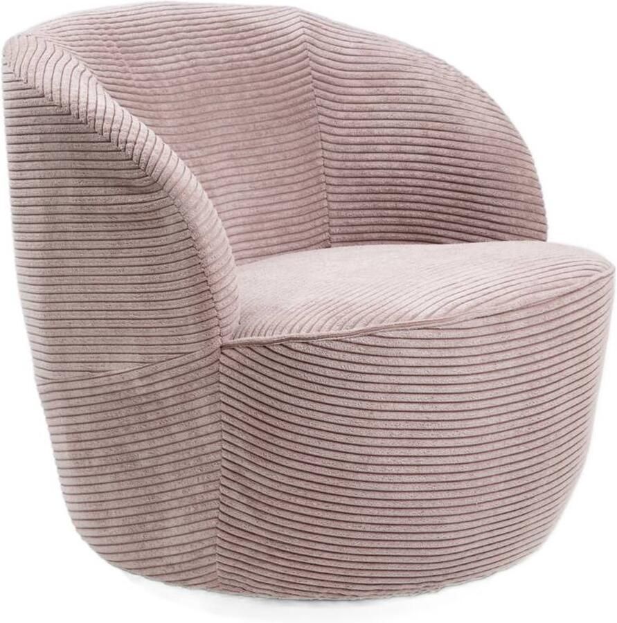 Homla Fauteuil SVINGEN FASO Draaibaar Stucco Roze 65 5x77x69 cm