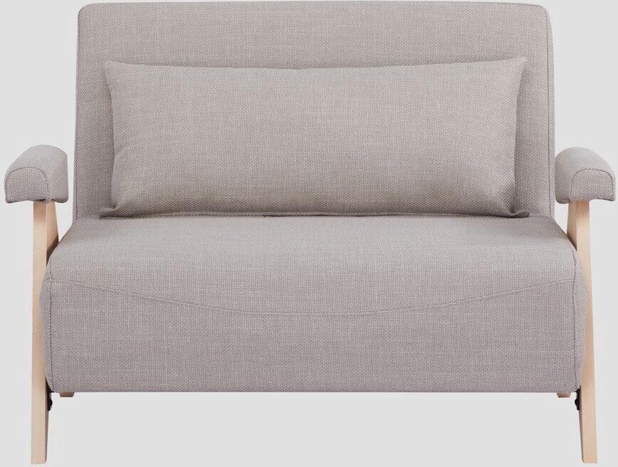 Homla Sofa 1-zit Beige Met Slaapfunctie 117x90x82 cm