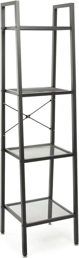 Homla Boekenkast MALMI metaal zwart 35x35x135 cm 832258