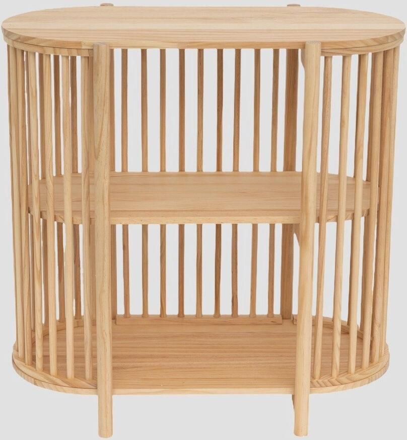 Homla Bookcase SENSUS wooden natural 80x45x80 cm