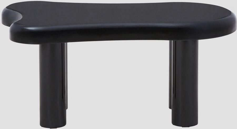 Homla Coffee Table ALTO 100x60x45 cm Zwart Gelakt