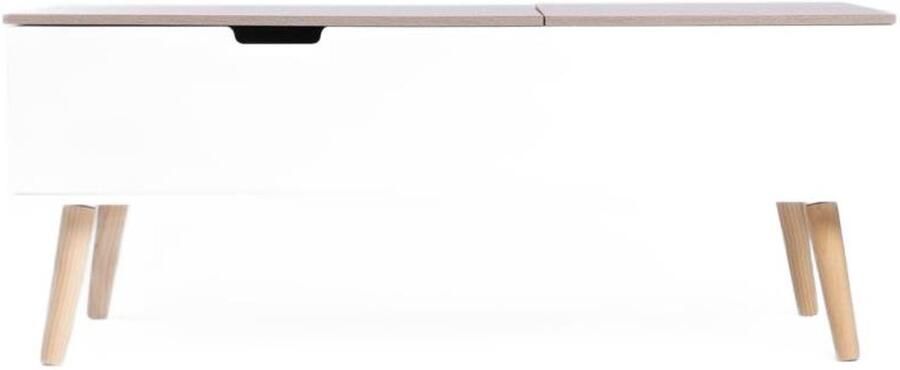 Homla Coffee Table ANZABI met opklapbaar blad wit 105x50.5x43.5 cm