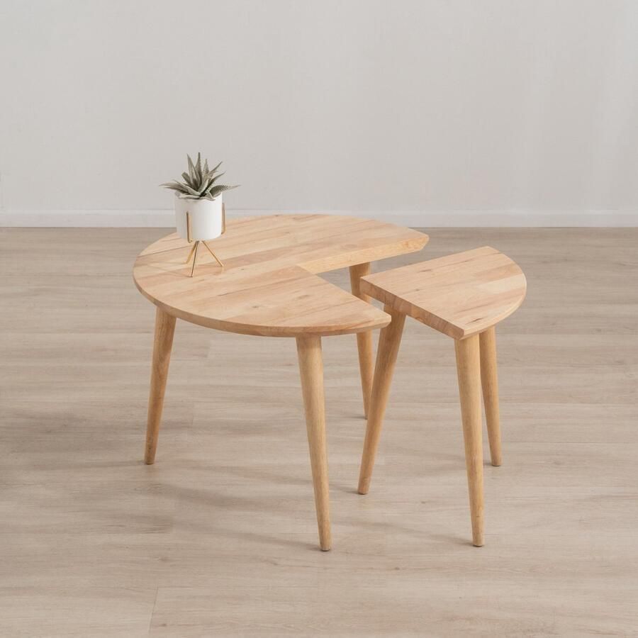 Homla Salontafel HARMONI Natuurlijk 59x59x42 cm