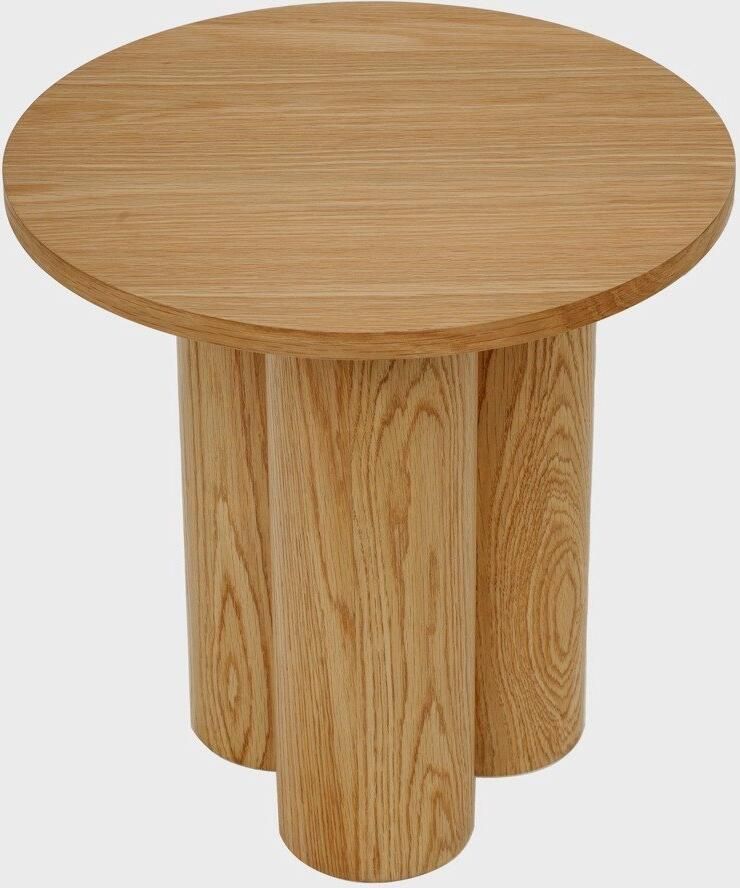 Homla Salontafel LUMBERA Eikenfineer Natuurlijk 40x40x45 cm