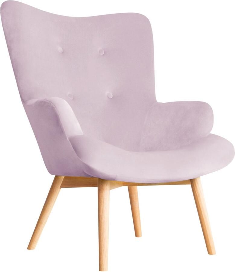 Homla Fauteuil MOS roze Afmetingen: 70x55x95cm 925843