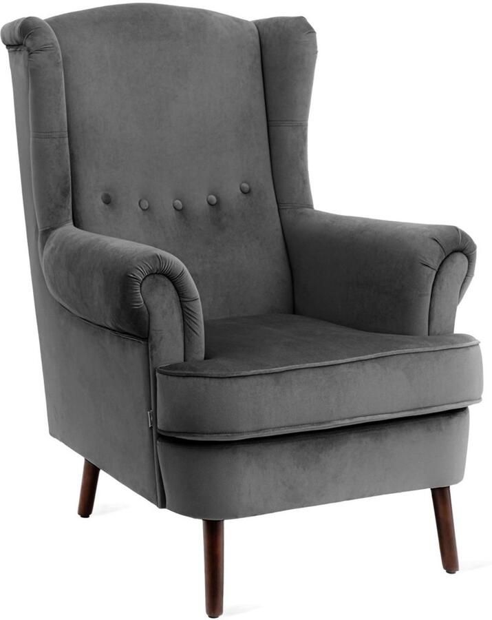 Homla Fauteuil FOSSBY-FOSSBY grijs Afmetingen: 86x85x108 cm 844824