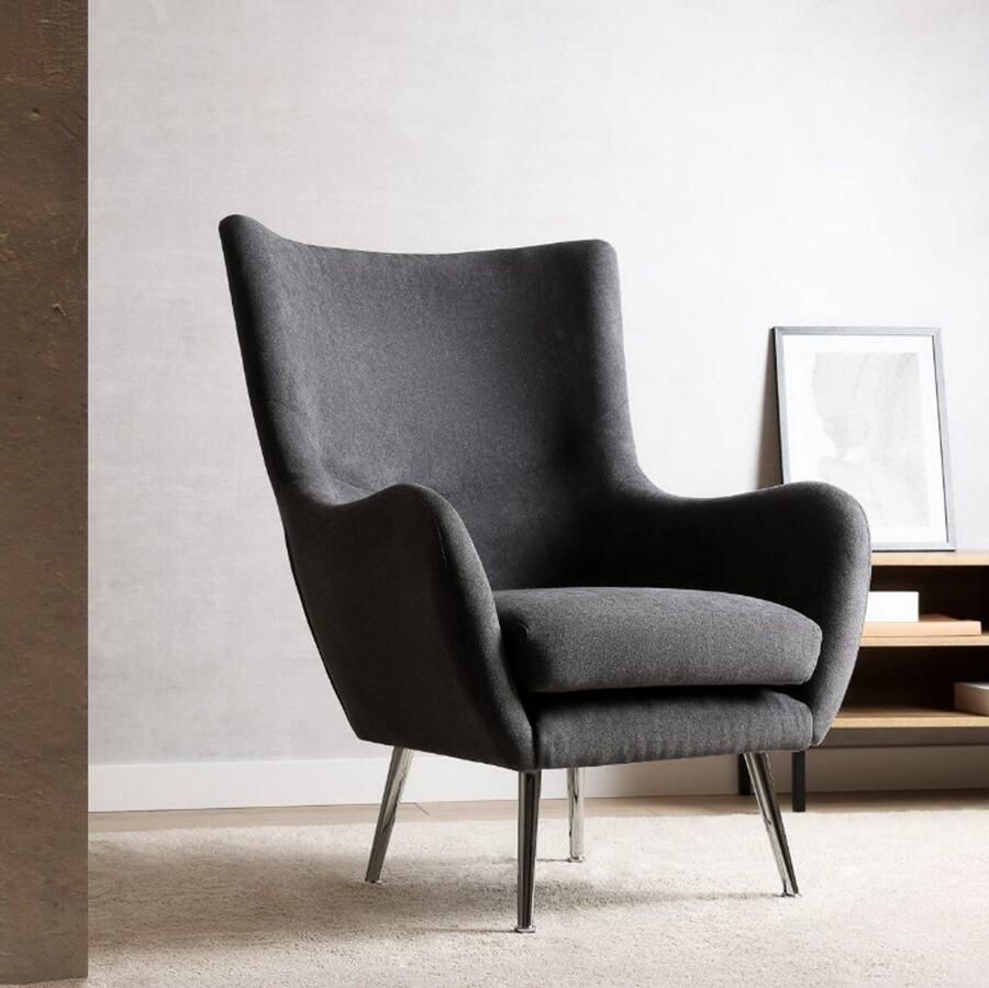Homla Armchair SAMMAS graphite 73x74x93 cm