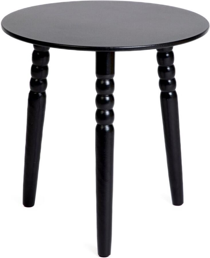 Homla Koffietafel Zwart 40x40x40 cm