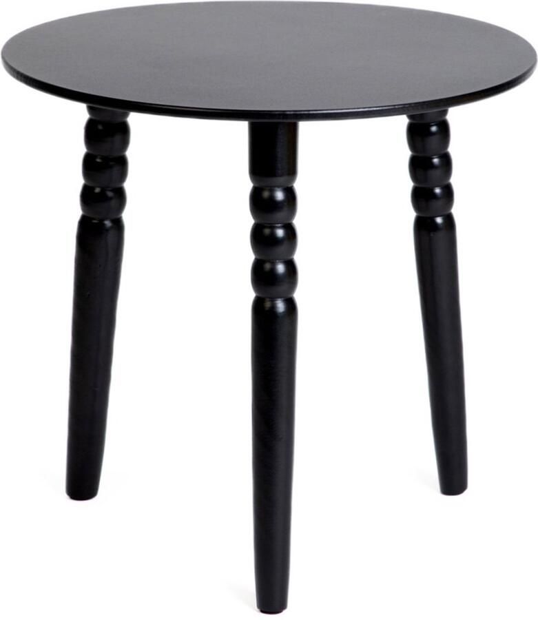 Homla Koffietafel Zwart 50x50x50 cm