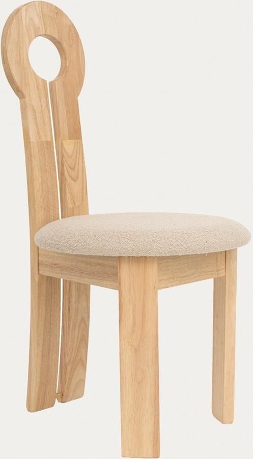 Homla Krzesło drewniane naturalne 45x52x90 cm