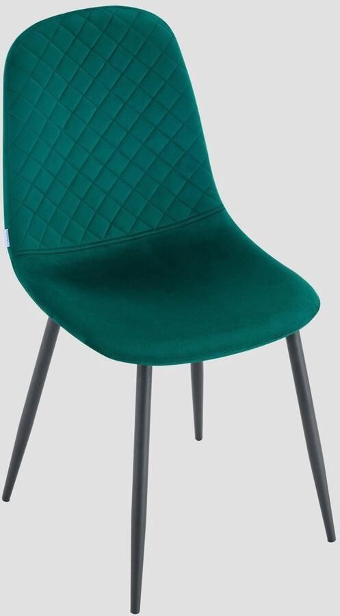 Homla Krzesło Welurowe Zielene 44x52x85 cm