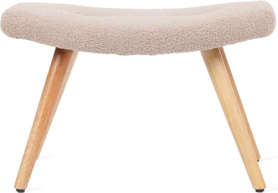 Homla Poef MOSS TEDDY BOUCLE in TEDDY stof beige 61x41x38 cm 847924