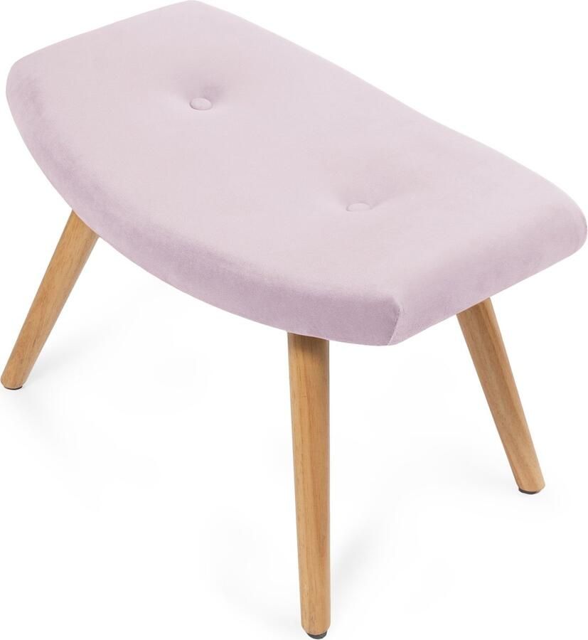 Homla Poef MOSS velours roze 61x41x38 cm 939185