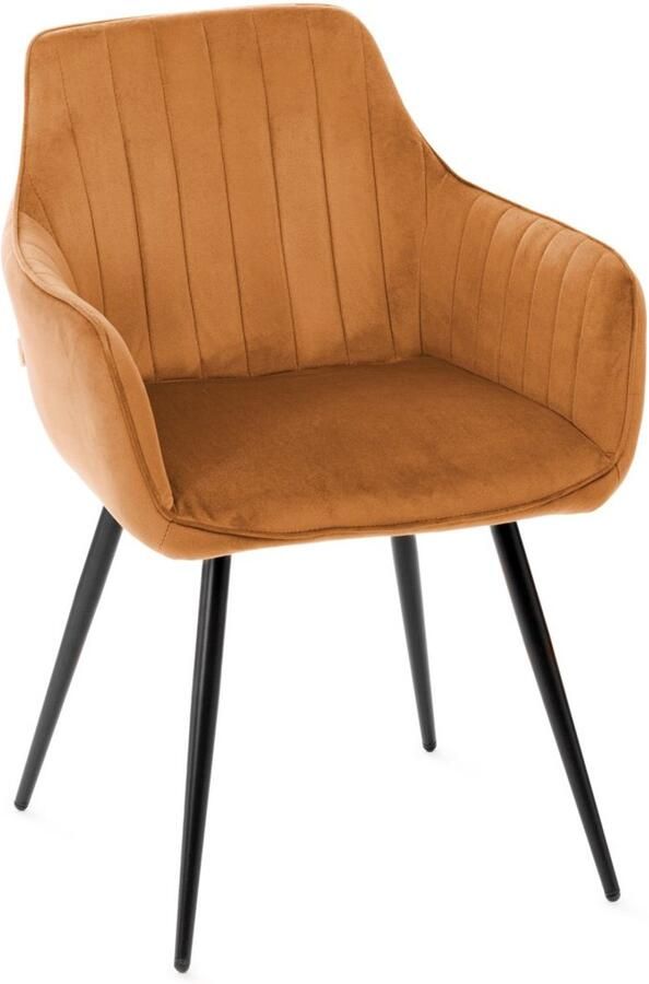 Homla Chair ANDRE Velour Caramel 56x61x86 cm